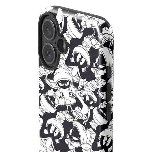 Looney Tunes Marvin Super Sized Pattern iPhone 16 Plus Impact Case