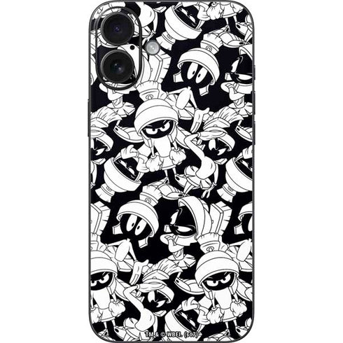 Looney Tunes Marvin Super Sized Pattern iPhone 16 Plus Skin
