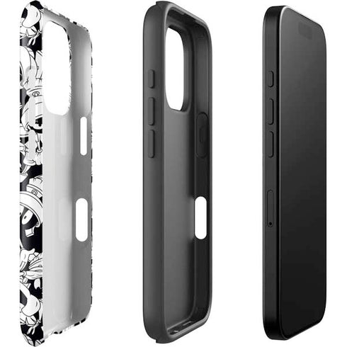Looney Tunes Marvin Super Sized Pattern iPhone 16 Pro Impact Case