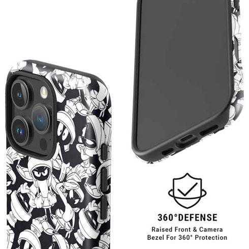Looney Tunes Marvin Super Sized Pattern iPhone 16 Pro Magsafe Impact Case