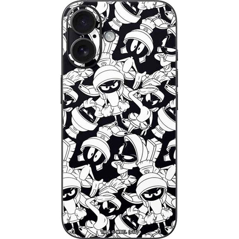 Looney Tunes Marvin Super Sized Pattern iPhone 16 Skin