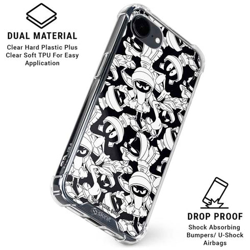Looney Tunes Marvin Super Sized Pattern iPhone 16e Clear Case