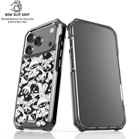 Looney Tunes Marvin Super Sized Pattern iPhone 18 Pro Clear Case