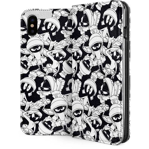 Looney Tunes Marvin Super Sized Pattern iPhone 8 Folio Case