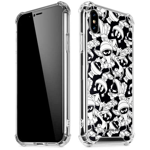 Looney Tunes Marvin Super Sized Pattern iPhone X/XS Clear Case
