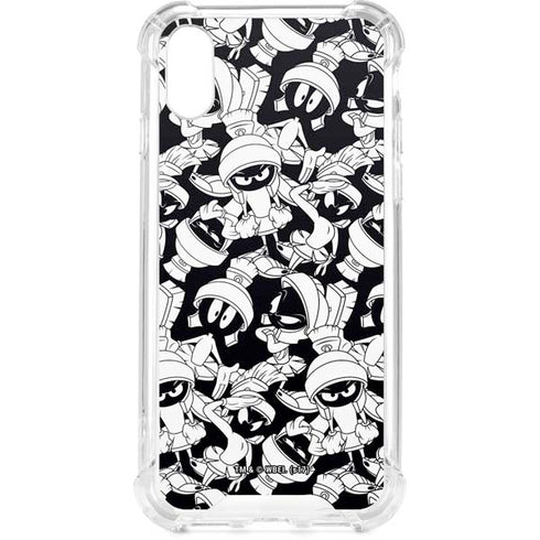 Looney Tunes Marvin Super Sized Pattern iPhone XS Clear Case