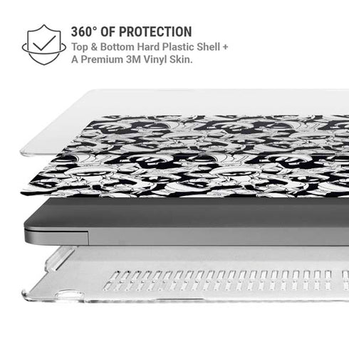 Looney Tunes Marvin Super Sized Pattern MacBook Pro 14in (2021-24) Case plus Skin