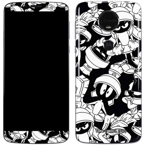 Looney Tunes Marvin Super Sized Pattern Moto E5 Plus Skin