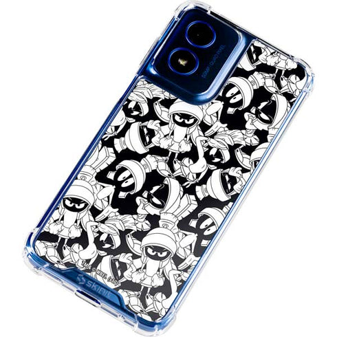 Looney Tunes Marvin Super Sized Pattern Moto G Play 4G (2024) Clear Case