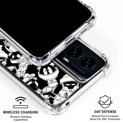 Looney Tunes Marvin Super Sized Pattern Moto G Power 5G (2024) Clear Case