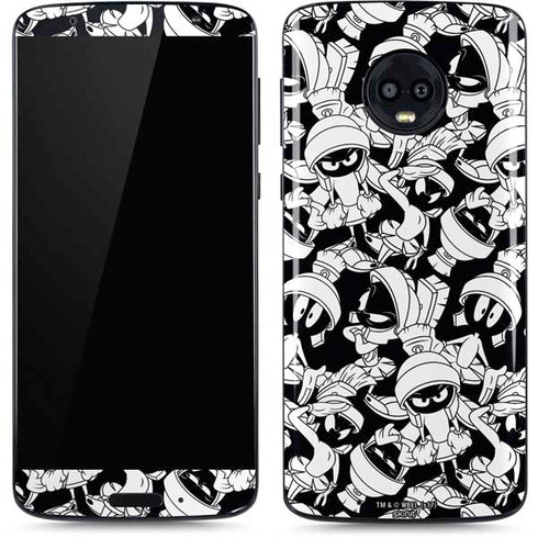 Looney Tunes Marvin Super Sized Pattern Moto G6 Skin