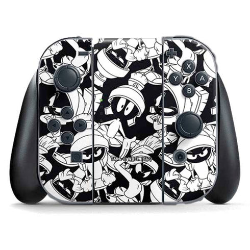 Looney Tunes Marvin Super Sized Pattern Nintendo Switch (2017-2021) Joy-Con Controller Skin