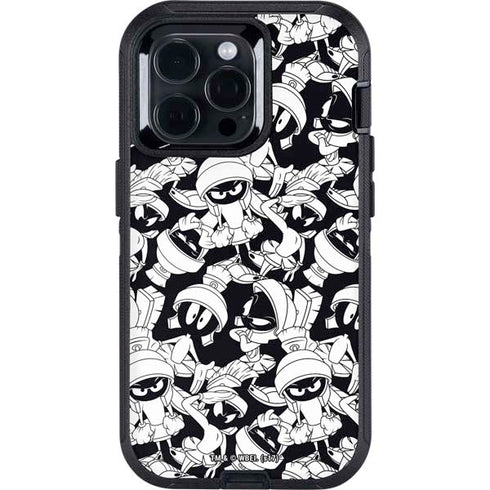 Looney Tunes Marvin Super Sized Pattern Otterbox Defender iPhone Skin