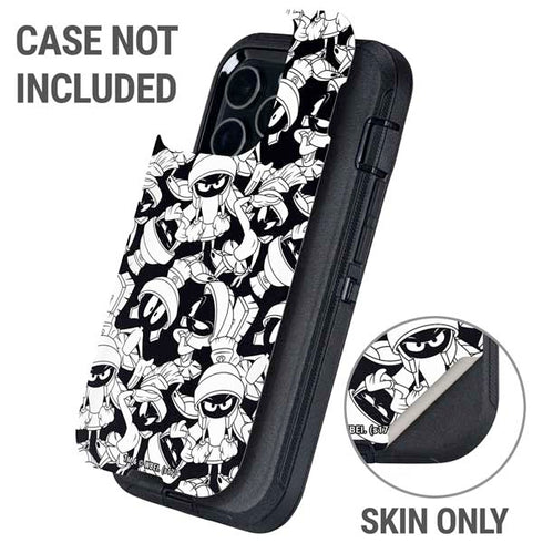 Looney Tunes Marvin Super Sized Pattern Otterbox Defender iPhone Skin