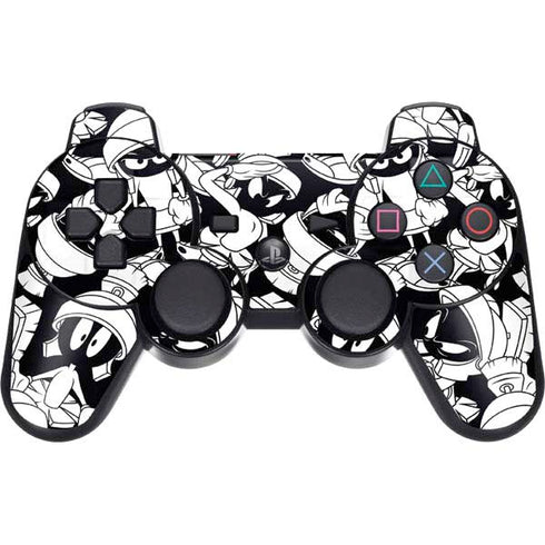 Looney Tunes Marvin Super Sized Pattern PS3 Dual Shock wireless controller Skin