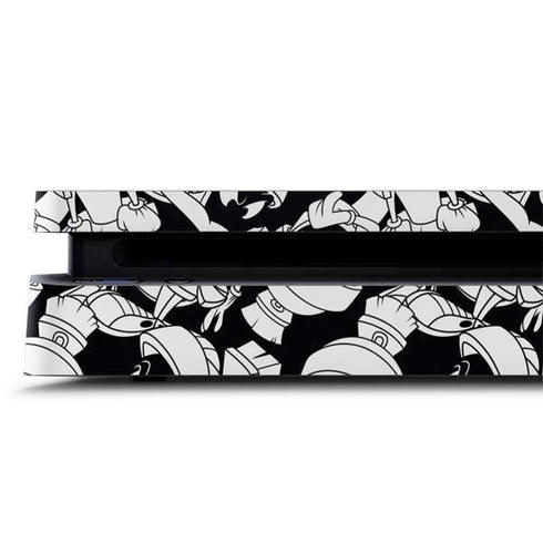 Looney Tunes Marvin Super Sized Pattern PS4 Slim Skin