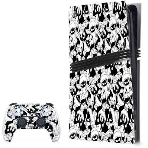 Looney Tunes Marvin Super Sized Pattern PS5 Pro Bundle Skin