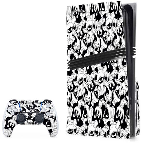 Looney Tunes Marvin Super Sized Pattern PlayStation PS5 Skins