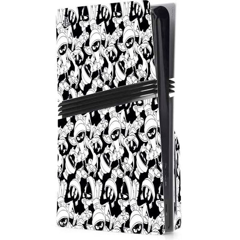 Looney Tunes Marvin Super Sized Pattern PS5 Pro Disk Console Skin