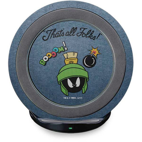 Looney Tunes Marvin Thats All Folks Fast Charge Wireless Charging Stand Skin