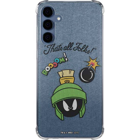 Looney Tunes Marvin Thats All Folks Galaxy A55 5G Clear Case