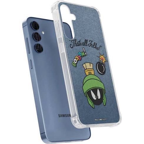 Looney Tunes Marvin Thats All Folks Galaxy A55 5G Clear Case