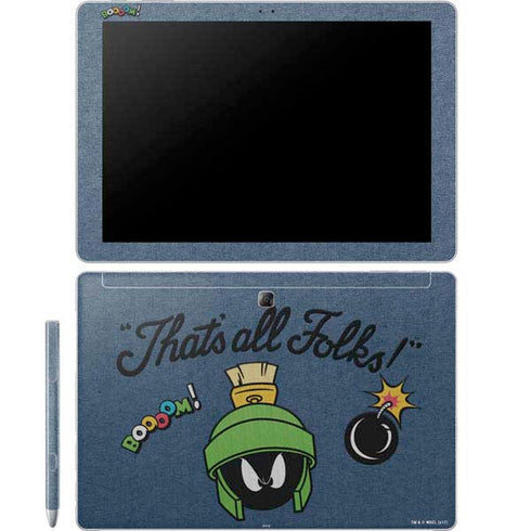 Looney Tunes Marvin Thats All Folks Galaxy Book 12in Skin