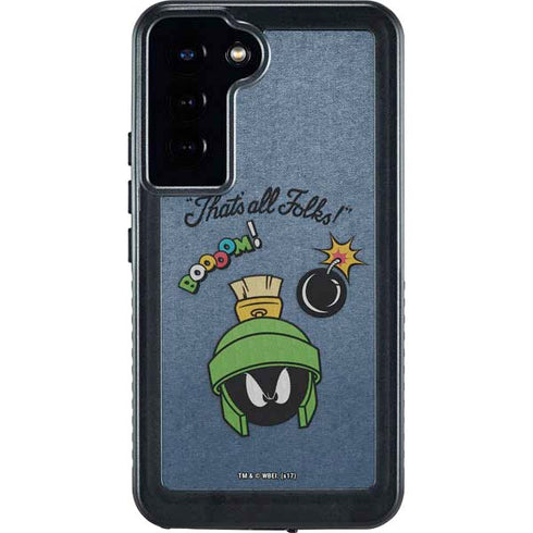 Looney Tunes Marvin Thats All Folks Galaxy S24 Plus Waterproof Case