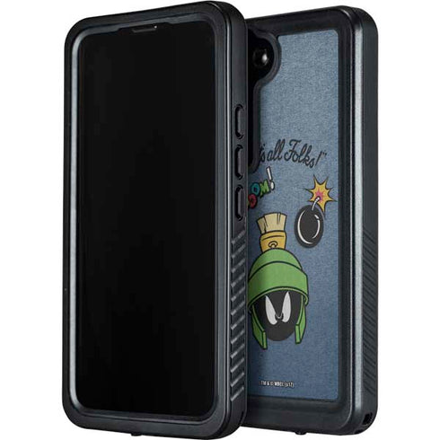 Looney Tunes Marvin Thats All Folks Galaxy S24 Plus Waterproof Case
