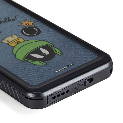 Looney Tunes Marvin Thats All Folks Galaxy S24 Waterproof Case