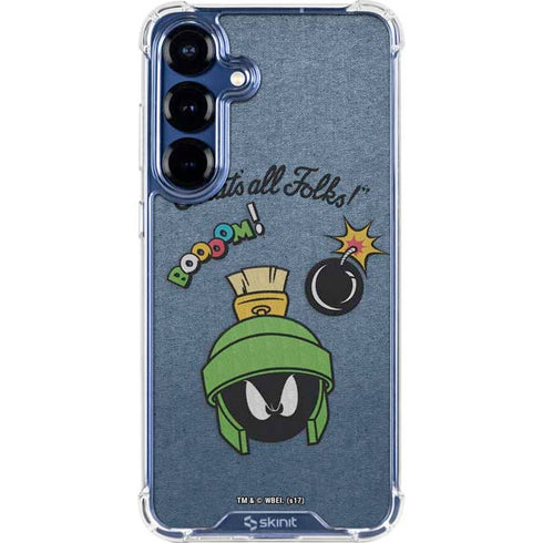 Looney Tunes Marvin Thats All Folks Galaxy S25 Clear Case