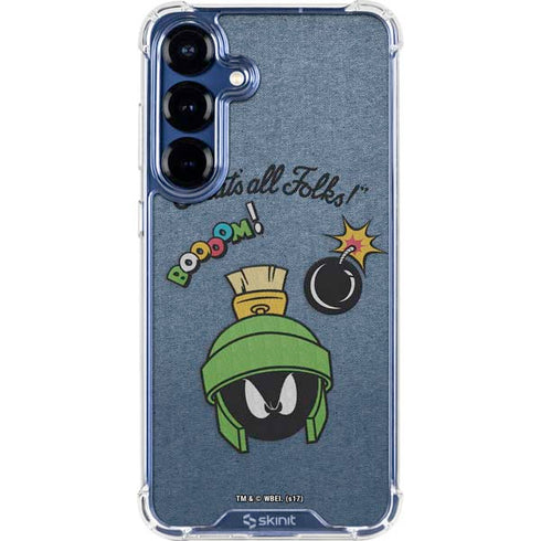 Looney Tunes Marvin Thats All Folks Galaxy S25 Plus Clear Case