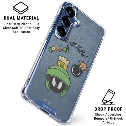 Looney Tunes Marvin Thats All Folks Galaxy S25 Plus Clear Case