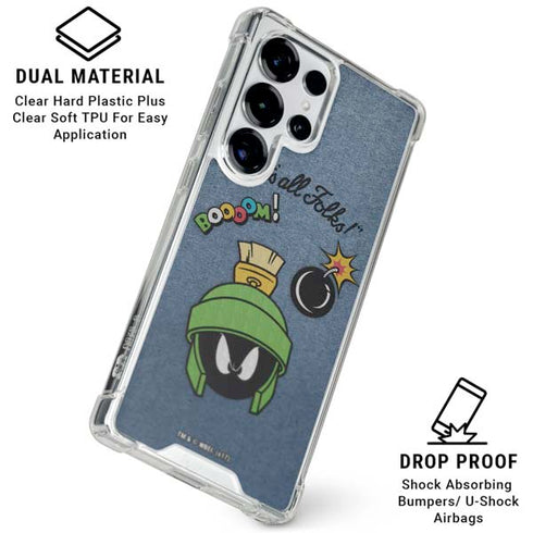 Looney Tunes Marvin Thats All Folks Galaxy S26 Ultra Clear Case