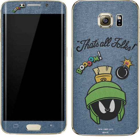 Looney Tunes Marvin Thats All Folks Galaxy S7 Edge Skin