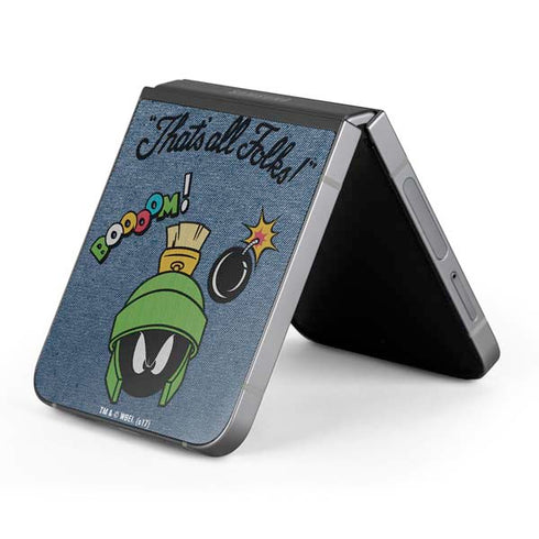 Looney Tunes Marvin Thats All Folks Galaxy Z Flip6 Skin