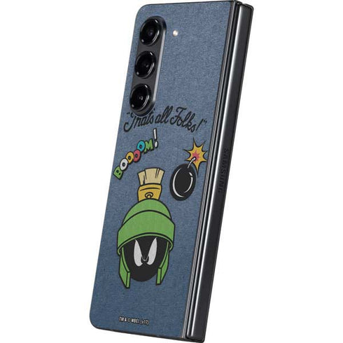 Looney Tunes Marvin Thats All Folks Galaxy Z Fold5 5G Skin