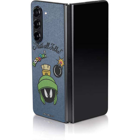 Looney Tunes Marvin Thats All Folks Galaxy Z Fold5 5G Skin