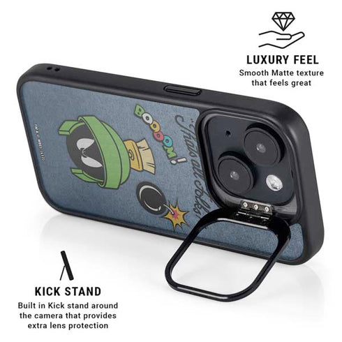 Looney Tunes Marvin Thats All Folks iPhone 14 Plus Kickstand Case