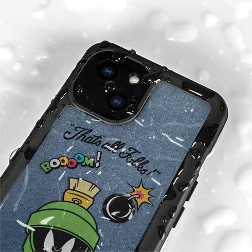 Looney Tunes Marvin Thats All Folks iPhone 15 Plus Waterproof Case