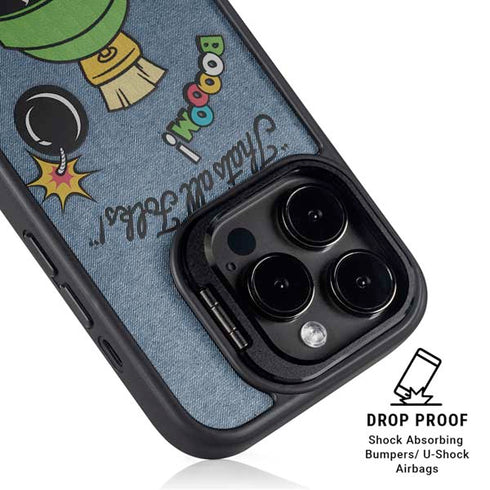 Looney Tunes Marvin Thats All Folks iPhone 15 Pro Max Kickstand Case