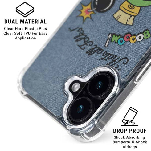 Looney Tunes Marvin Thats All Folks iPhone 16 Clear Case