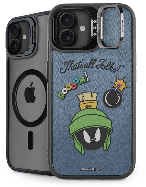 Looney Tunes Marvin Thats All Folks iPhone 16 Kickstand Case