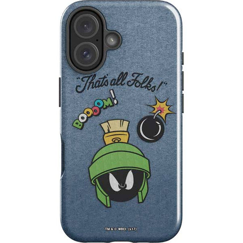 Looney Tunes Marvin Thats All Folks iPhone 16 Plus Impact Case