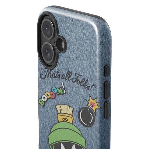 Looney Tunes Marvin Thats All Folks iPhone 16 Plus Impact Case