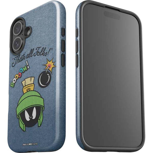 Looney Tunes Marvin Thats All Folks iPhone 16 Plus Impact Case