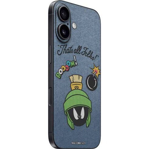 Looney Tunes Marvin Thats All Folks iPhone 16 Plus Skin