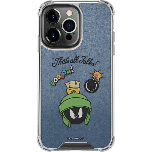 Looney Tunes Marvin Thats All Folks iPhone 16 Pro Clear Case