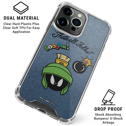 Looney Tunes Marvin Thats All Folks iPhone 16 Pro Clear Case