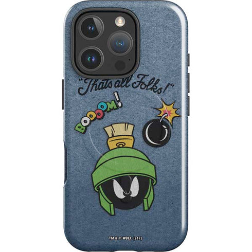 Looney Tunes Marvin Thats All Folks iPhone 16 Pro Max Magsafe Impact Case